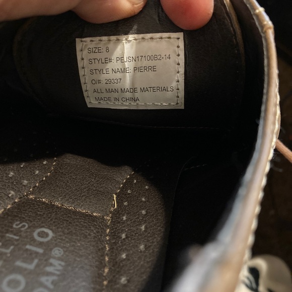 Perry Ellis Men's Sz US 8 M Portfolio Brown Dress Wingtip Pierre Lace Up Shoes - Picture 8 of 8